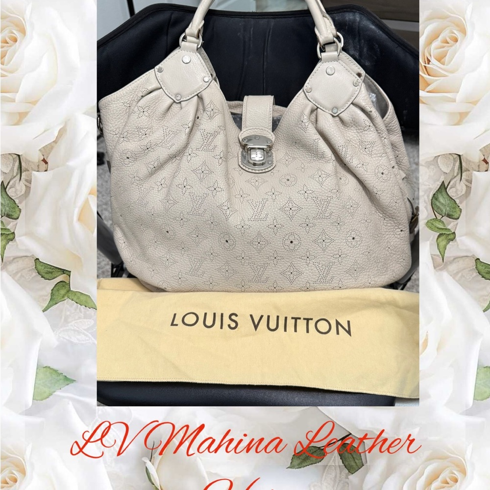 Louis Vuitton Mahina Cream Hobo